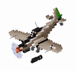 Here a dive bomber that I recycled from the fighter